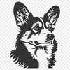 Creative Corgi Vector Drawing