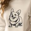 Artistic Standing Corgi - SVG