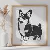 Free Standing Dog Drawing - PNG