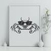 Crab Design In SVG, PNG, PDF And DXF File Formats