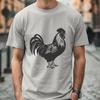 Unique Rooster In DXF - For Free Download, Commercial Use