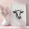 Stunning Cow Stencil