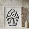 Creative Cupcake Drawing - Free SVG Download