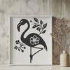 Floral Flamingo In SVG - Free Download