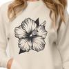 Floral Hibiscus Stencil - Free PDF