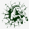 Artistic Horse Vector Drawing In PDF For Free Download