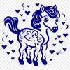 Horse Vector Image In SVG, PNG, PDF And DXF File Formats