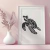 Sea Turtle In DXF Format - Free Commercial Use License