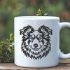 Creative Shetland Sheepdog - Laser Cutter PNG