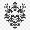 Ornate Skull SVG - Free Commercial Use Download