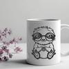 Artistic Sloth Wearing Glasses DXF