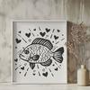 Beautiful Crappie - Vinyl PNG