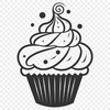 Cupcake Clipart In PNG & SVG - Free Digital Download