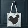 Farmyard Bird Silhouette Vector A full-body illustration of a domesticated chicken, suitable for vector design projects.