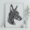 Ornate Doberman Pinscher - Cricut SVG