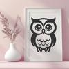 Owl Clip Art In SVG, PNG, PDF And DXF File Formats