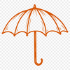 Colorful Umbrella Illustration An illustration of a colorful umbrella with a distinctive design.