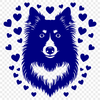 Free Creative Shetland Sheepdog Vector Image