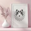 Beautiful Shetland Sheepdog - Animal SVG