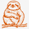 Sloth In DXF For Download, Free Commercial Use