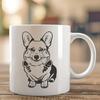 Stunning Welsh Corgi - Laser SVG