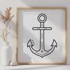 Artistic Anchor - Craft DXF