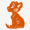 Sitting Cub PNG