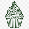 Free Stunning Cupcake Illustration