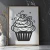 Stunning Cupcake In DXF - Free Download