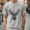 Whimsical Wildlife Portrait SVG An SVG rendering of a deer's profile with intricate details.