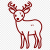 Free Creative Deer Digital Drawing