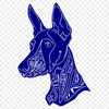 Free Unique Doberman Pinscher Illustration DXF - Commercial Use