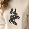 Doberman Pinscher Digital Art In SVG, PNG, PDF And DXF Formats