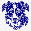 Stunning Australian Shepherd In DXF - For Free Download, Commercial Use