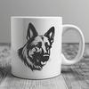 Stunning German Shepherd DXF