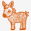 Donkey Clip Art In PNG & SVG - Free Digital Download