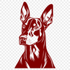 Beautiful Doberman Pinscher In SVG For Free Download