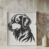 Beautiful Golden Retriever In SVG & PNG