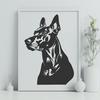 Stunning Doberman Pinscher In SVG Format