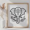 Stunning Elephant Stencil