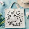 Artistic Elephant Decal - Free PNG Download