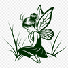 Stunning Fairy Template - Free SVG Download