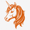 Unicorn Stencil In SVG, PNG, PDF And DXF Formats