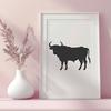 Unique Cow Silhouette