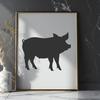 Pig Printable Artwork In PDF File Format For Free Download