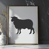 Artistic Sheep In PNG & SVG