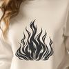 Unique Flames - Laser Cutter SVG Free Download