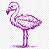 Free Flamingo - Vinyl PNG Free Download