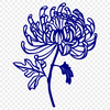 Chrysanthemum Artwork In SVG File Format For Free Download