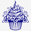 Cupcake Vector Craft File In SVG File Format For Free Download